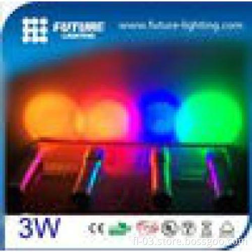 3*AAA dry battery high quality 3W RGB led torch light